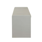 ACME Berci Beige Fabric & White Bench with Storage Model 96775
