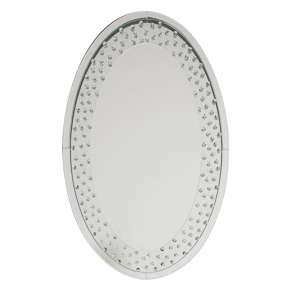 ACME Nysa Mirrored & Faux Crystals Accent Decor Model 97022