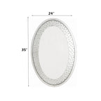 ACME Nysa Mirrored & Faux Crystals Accent Decor Model 97022