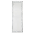 ACME Nysa Mirrored & Faux Crystals Floor Mirror Model 97025