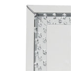 ACME Nysa Mirrored & Faux Crystals Floor Mirror Model 97025