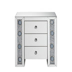 ACME Sonia Mirrored & Faux Agate Accent Table Model 97028