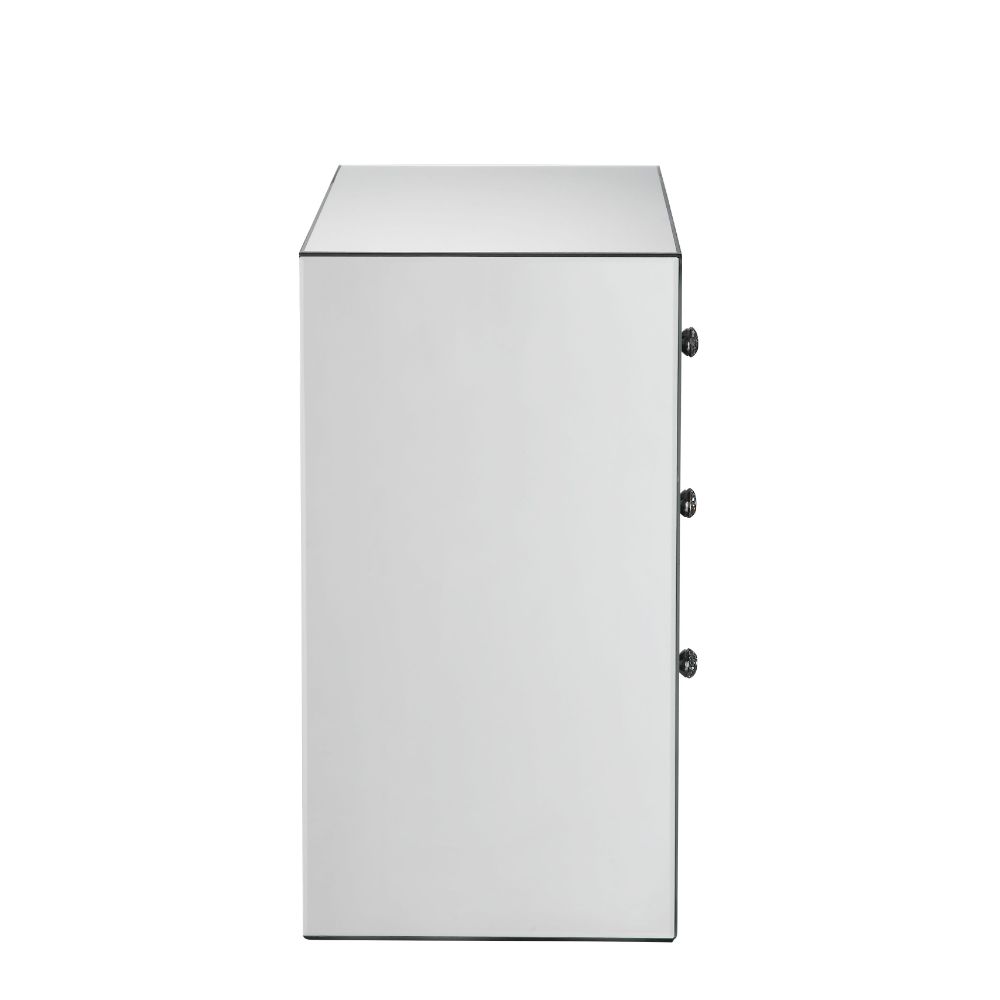 ACME Sonia Mirrored & Faux Agate Accent Table Model 97028