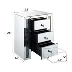 ACME Sonia Mirrored & Faux Agate Accent Table Model 97028