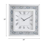 ACME Sonia Mirrored & Faux Agate Wall Clock Model 97047