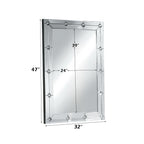 ACME Hessa Mirrored & Faux Rhinestones Accent Mirror Model 97390
