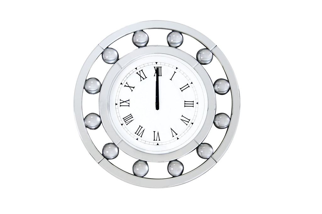 ACME Boffa Mirrored Wall Clock Model 97405