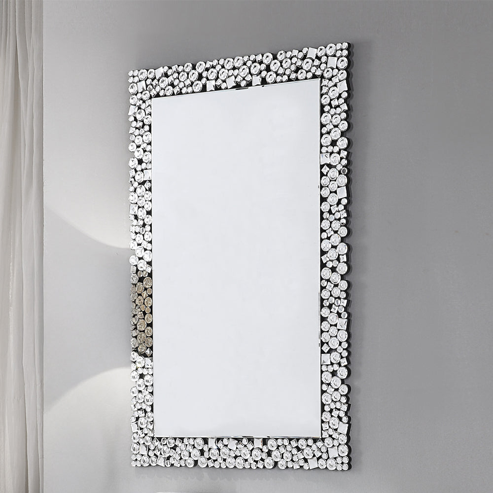 ACME Kachina Mirrored & Faux Gems Accent Mirror Model 97574