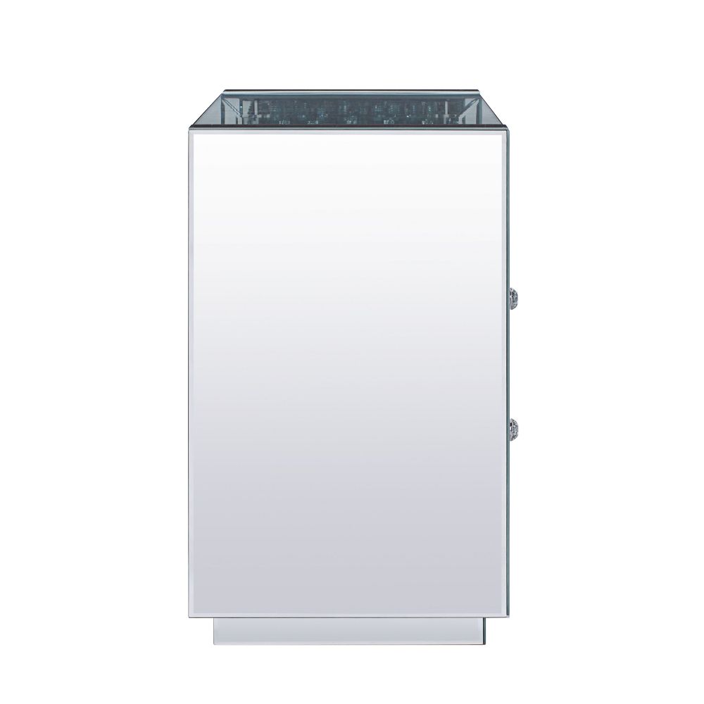 ACME Nysa Mirrored & Faux Crystals Accent Table Model 97575