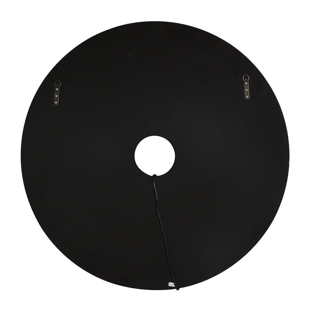 ACME Nysa Mirrored & Faux Crystals Accent Mirror with LED Model 97590