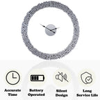 ACME Kachina Mirrored & Faux Gems Wall Clock Model 97611