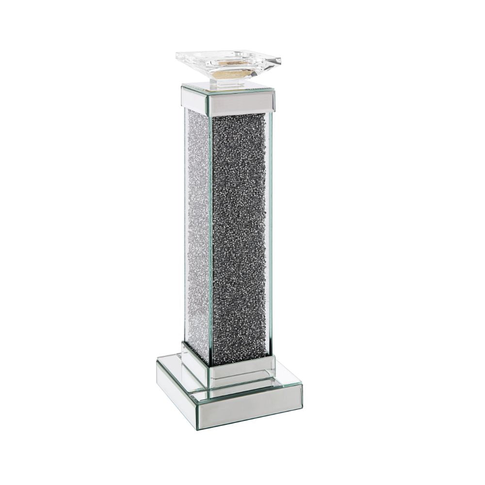 ACME Noralie Mirrored & Faux Diamonds Candle Holder (Set-2) Model 97616