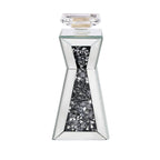 ACME Noralie Mirrored & Faux Diamonds Candle Holder (Set-2) Model 97617