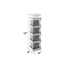 ACME Noralie Mirrored & Faux Diamonds Candle Holder (Set-2) Model 97620