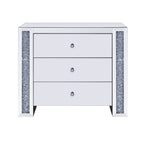 ACME Noralie Mirrored & Faux Diamonds Console Table Model 97642