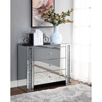 ACME Noralie Mirrored & Faux Diamonds Console Table Model 97642