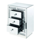 ACME Mallika Mirrored & Faux Crystals Accent Table Model 97653