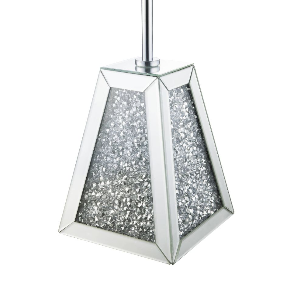 ACME Noralie Mirrored & Faux Diamonds Accent Table Model 97702