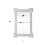ACME Noralie Mirrored & Faux Diamonds Accent Mirror Model 97705