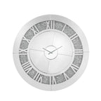 ACME Noralie Mirrored & Faux Diamonds Wall Clock Model 97723