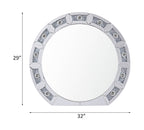ACME Noralie Mirrored & Faux Diamonds Accent Mirror Model 97748