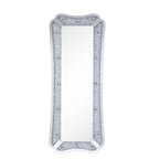 ACME Noralie Mirrored & Faux Diamonds Floor Mirror Model 97755