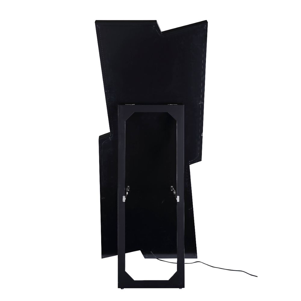 ACME Noralie Mirrored & Faux Diamonds Floor Mirror Model 97757