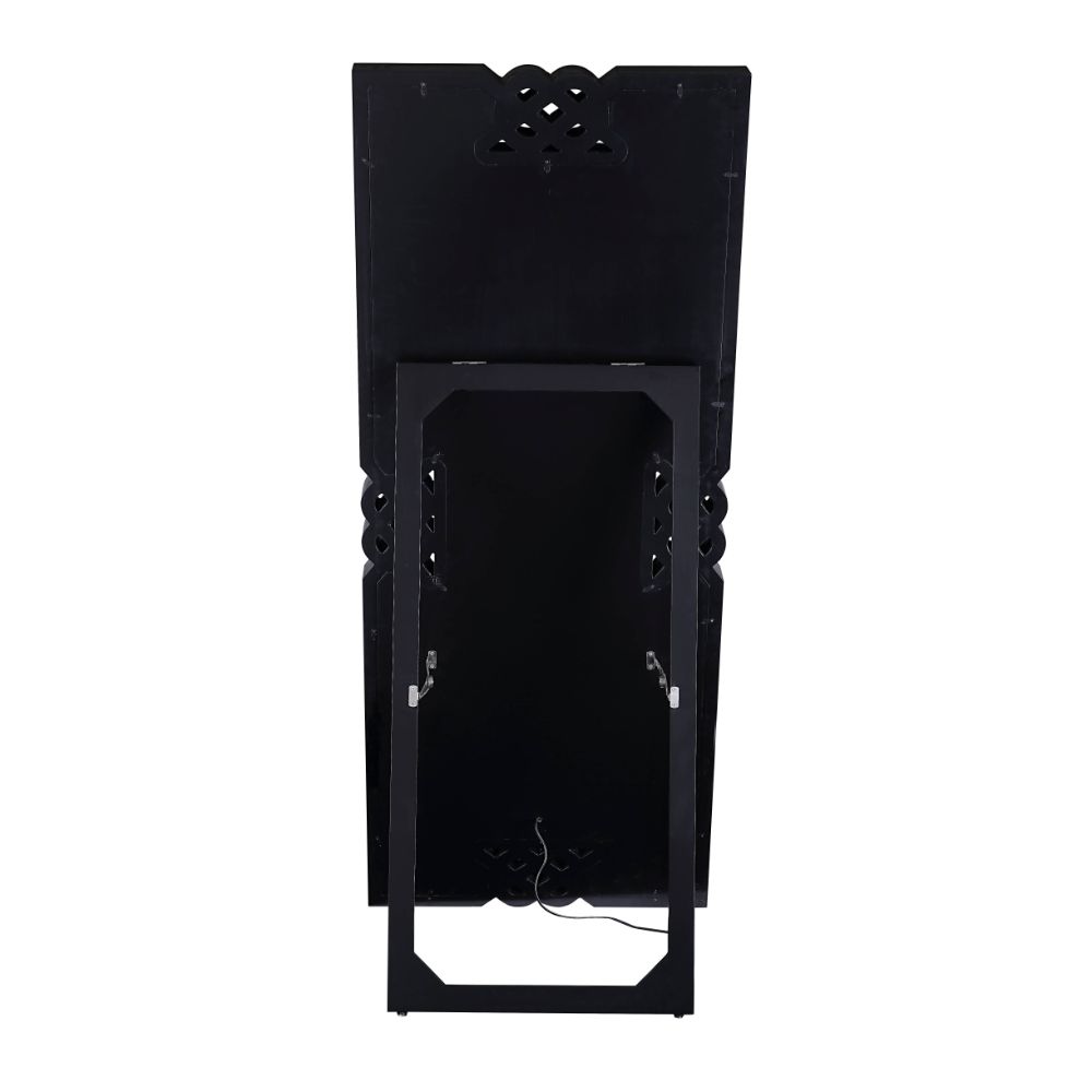 ACME Noralie Mirrored & Faux Diamonds Floor Mirror Model 97758