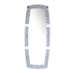 ACME Noralie Mirrored & Faux Diamonds Floor Mirror Model 97759