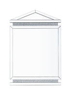 ACME Lotus Mirrored Faux Ice Cube Crystals Accent Mirror Model 97806