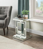 ACME Noralie Mirrored & Faux Diamonds Accent Table Model 97933