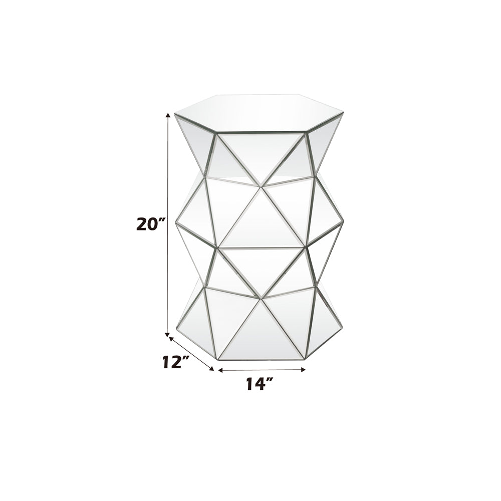 ACME Dominic Mirrored Pedestal Stand Model 97942