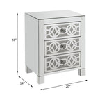 ACME Noralie Mirrored & Faux Diamonds Accent Table Model 97947