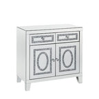 ACME Noralie Mirrored & Faux Diamonds Cabinet Model 97952