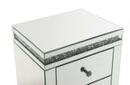 ACME Noralie Mirrored & Faux Diamonds Accent Table Model 97954