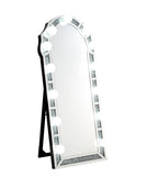 ACME Noralie Mirrored & Faux Diamonds Floor Mirror Model 97983