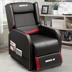Fauteuil inclinable ergonomique BOSSIN en cuir PU pour le jeu, une place, pour le salon