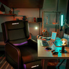 Fauteuil inclinable ergonomique BOSSIN en cuir PU pour le jeu, une place, pour le salon