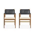 Ensemble de salle à manger d'extérieur 5 pièces en bois d'acacia Captef par Christopher Knight Home