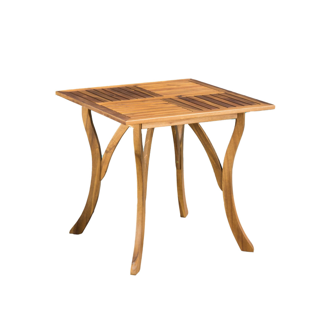 Ensemble de salle à manger d'extérieur 5 pièces en bois d'acacia Captef par Christopher Knight Home