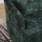 Fauteuil pivotant en chenille, canapé d'appoint confortable à 360 degrés pour salon, chambre et bureau avec coussin amovible