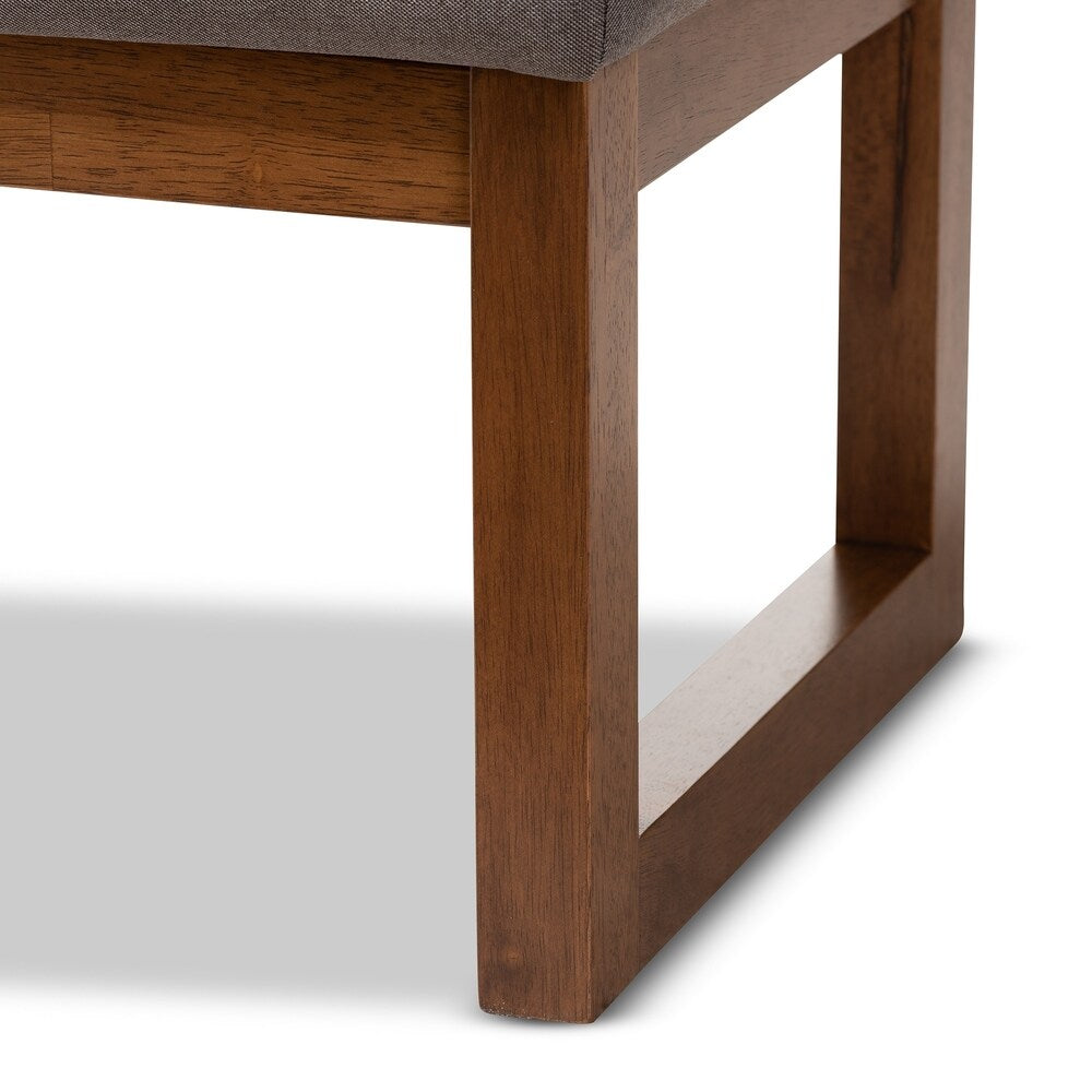 Banc contemporain recouvert de tissu par Baxton Studio