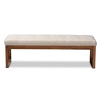 Banc contemporain recouvert de tissu par Baxton Studio