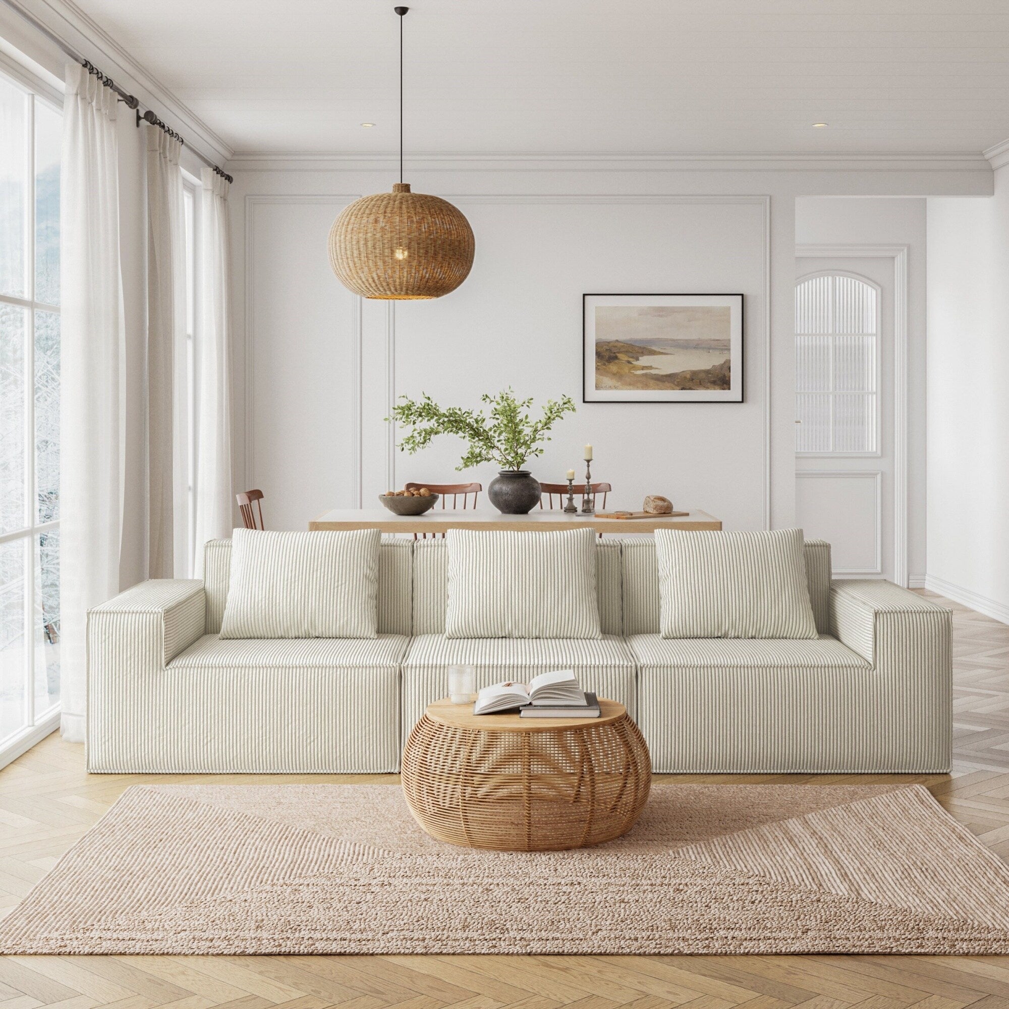 Canapé-lit convertible en bloc de tofu