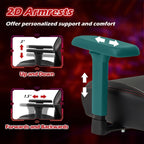 Fauteuil de jeu Costway ergonomique à dossier haut avec fonction bascule - Voir les détails