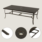 Ensemble de salle à manger de patio en aluminium EGEIROS LIFE AluLux 9 pièces avec 2 chaises de salle à manger pivotantes, 6 chaises de salle à manger et coussins lavables