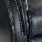 Fauteuil inclinable électrique Eduardo en cuir véritable avec port USB (lot de 2)