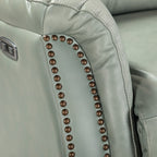 Fauteuil inclinable électrique Eduardo en cuir véritable avec port USB (lot de 2)