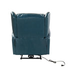 Fauteuil inclinable électrique Eduardo en cuir véritable avec port USB (lot de 2)