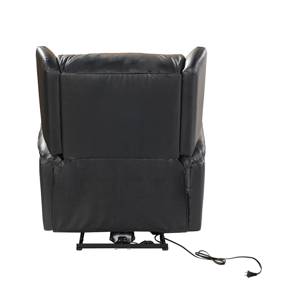 Fauteuil inclinable électrique Eduardo en cuir véritable avec port USB (lot de 2)